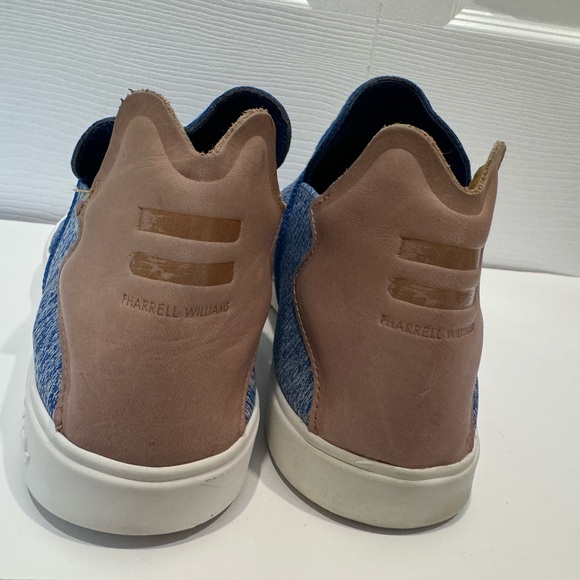 Adidas Mens Elastic Slip-On X Pharrell Williams Size 10 Blue Sneakers - Picture 3 of 5